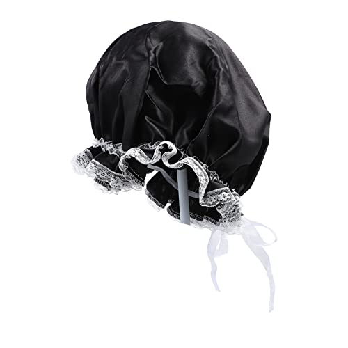 POPETPOP 1stk Nachtmütze Aus Fester Seide Haarhaube Aus Satin Beanie-kopfbedeckung Haarausfall Kappe Elastische Satinhauben Schlafmütze Für Frauen Haarhut Fräulein Nachts Satin- Duschhaube von POPETPOP