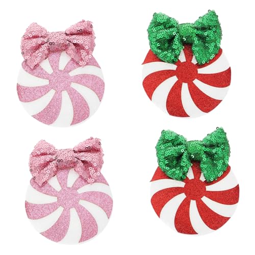 POPETPOP 2 Paar Haarnadel Für Kinder Haarschmuck Weihnachtsdeko Ausgabekarte Baby Grüßer Kleinkind von POPETPOP