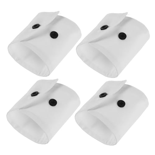 POPETPOP 2 Paare Abnehmbare Spitzenmanschetten Damen Dekorative Blumen Spitzen Armbänder Verstellbare Falsche Ärmel für Bluse Blazer Kostüm Schwarz Stilvolle Kleidungsaccessoires von POPETPOP