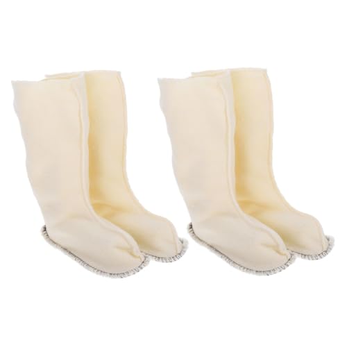 POPETPOP 2 Paare Warme Weiche Boot Einlagen Komfortable Abnehmbare Schuh Einlagen für Damen Regenstiefel Arbeitssocken und Vielseitige Walking Boots Langlebiges Innenfutter für Winter von POPETPOP