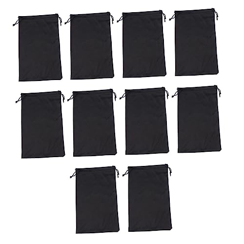 POPETPOP 2 Sätze Kordelzugtasche Für Sonnenbrillen Mit Kordelzug Tragbare Schutzbrille Für Männer Aufbewahrungssack Aufbewahrungstüten Skibrillenüberzug Flanell 25 Stück * 2 von POPETPOP