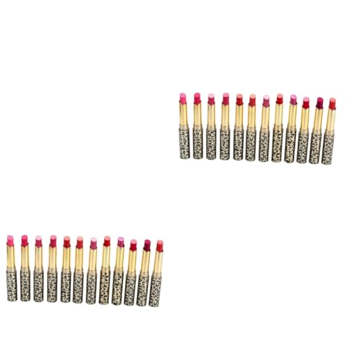 POPETPOP 2 Stück 12 Schimmernder Lippenstift Feuchtigkeits-lipgloss Lippencreme Für Frauen Charmant Lippenbalsam Fräulein von POPETPOP