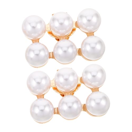 POPETPOP 2 Stück Abnehmbare Schuhclips für High Heels aus Robustem Zinklegierungsschmuck Hochzeitsschuh Dekoration Wiederverwendbare Accessoires für Damen von POPETPOP