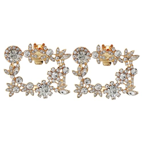 POPETPOP 2 Stück Abnehmbare Strass Schuhschließen aus Zinklegierung Schuhcharms für High Heels für Hochzeiten und Festliche Anlässe Modischer Schuhschmuck für Damen von POPETPOP