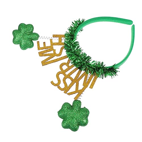 POPETPOP 2 Stück Cheers Stirnband St Shamrock Head Bopper Urlaub Haarschmuck Stirnband Damen Stirnbänder Cosplay Outfits Karneval Kopfdekoration 3D Schal Grußtuch Zart von POPETPOP