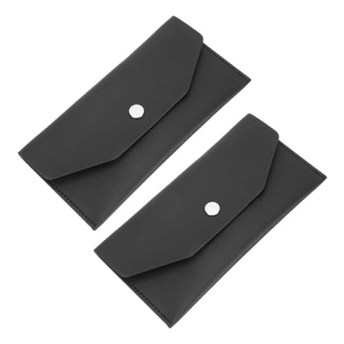 POPETPOP 2 Stück Damen Langbörse aus Robustem PU Große Kapazität Portemonnaie Leichte und Tragbare Clutch für Geld und Dokumente für Reise und Alltag von POPETPOP