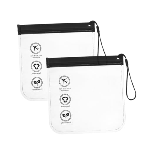 POPETPOP 2 Stück Eva Wasserdichter Reise Kulturbeutel Teilig Transparente Kleine Kosmetiktasche Tragbarer Make Up Organizer für Damen und Herren Vielseitige Toilettenartikel Aufbewahrung von POPETPOP