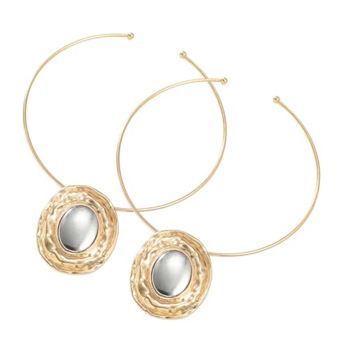 POPETPOP 2 Stück Extravaganter Halsketten aus Goldfarbenem Legierungsmetall Retro Stil Leicht und Angenehm zu Tragen Modisches Schmuck Accessoire für Alltag und Party für Damen und von POPETPOP