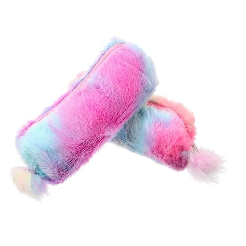 POPETPOP 2stücke Federmäppchen Aus Plüsch Tragbare Stiftentasche Aufbewahrungstasche Für Schreibwaren Entzückendes Cartoon-Design Dekorative Und Schöne Tasche Für Stifte von POPETPOP