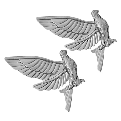 POPETPOP 2 Stück Friedens Taube Tierbroschen Silberfarbene Metall Anstecknadeln Mode Schmuck für Damen und Herren als und Bekleidungsaccessoire von POPETPOP