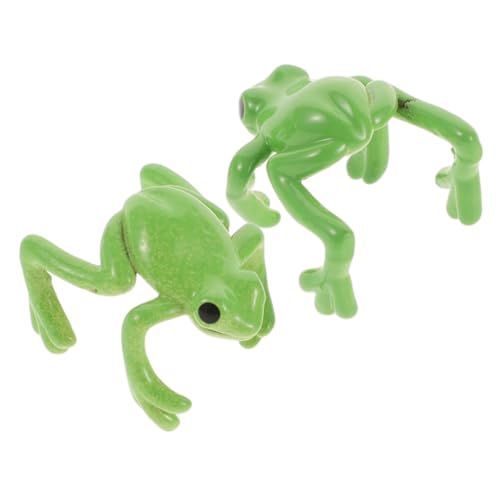 POPETPOP 2 Stück Frosch Ohrclips Damen Nicht Piercing Ohrmanschetten Ohrringe Metalllegierung Komfortabler Clip Stil Süße Tier Ohrringe Ohrlöcher von POPETPOP