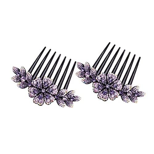 POPETPOP 2 Stück Glitzernder Haarkamm mit Kristallblumen Eleganter Haarschmuck für Hochzeit Party und Braut Leichter Einsteckkamm für Damen und Mädchen Funkelnde Haaraccessoires für POPETPOP 2 Stück Glitzernder Haarkamm mit Kristallblumen Eleganter Haarschmuck für Hochzeit Party und Braut Leichter Einsteckkamm für Damen und Mädchen Funkelnde Haaraccessoires für von POPETPOP