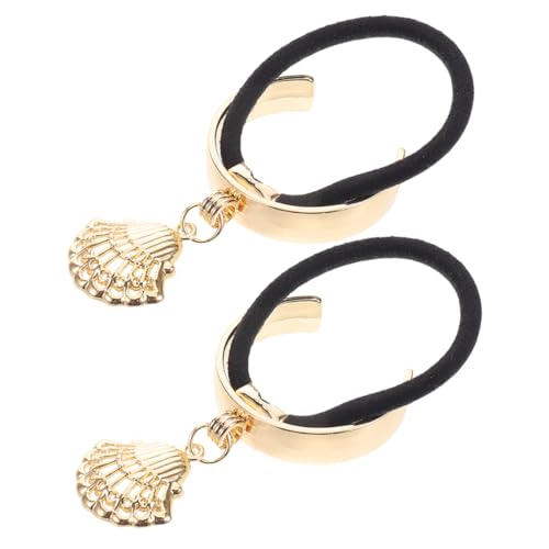 POPETPOP 2stücke Elegant Metall Haarbänder Design Teiliges Elastisches Ponytail-haaraccessoire Für Damen Und Mädchen Stilvolle Und Vielseitige Verwendung Für Verschiedene Anlässe von POPETPOP