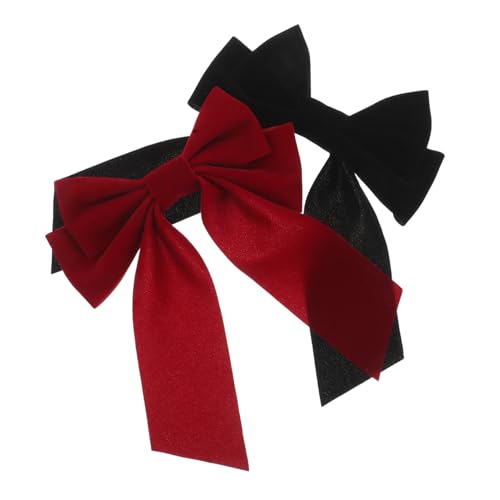 POPETPOP 2 Stück Große Haarklammern mit Weichem Flockband Rutschfeste Entenschnabel Clips für Damen und Mädchen Fester Vielseitig für Verschiedene Frisuren und Modisches Styling von POPETPOP