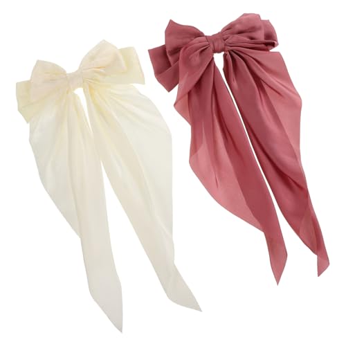 POPETPOP 2 Stück Große Schleifen Haarspangen für Damen Bunte Haarklammern aus Stabilem Stoff Langlebige Haarschleifen Clips für Vielseitige Frisuren Altersgruppen POPETPOP 2 Stück Große Schleifen Haarspangen für Damen Bunte Haarklammern aus Stabilem Stoff Langlebige Haarschleifen Clips für Vielseitige Frisuren Altersgruppen von POPETPOP