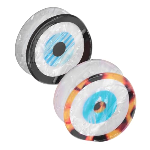 POPETPOP 2 Stück Haarklammern mit Rutschfestem Flexible Krallenklammern für Damen und Mädchen Modische Blaue Evil Eye Haarclips für Vielseitiges Styling und Alltagseinsatz von POPETPOP