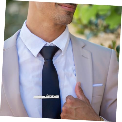 POPETPOP 2 Stück Herren Krawattenklammern aus Langlebiger Zinklegierung Eleganter Französischer Casual Stil Vielseitig für Hochzeit Business Freizeit und Party Fein Gearbeitet und Robust von POPETPOP