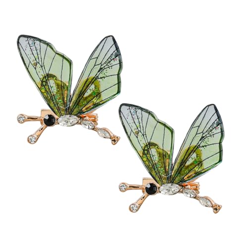 POPETPOP 2 Stück Libellen Broschen mit Kristallbesatz Modische Anstecknadeln für Kleidung Schal und Pullover Damen Schmuck Accessoires für Stilvolle Outfits von POPETPOP