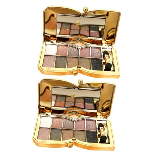 POPETPOP 2St kosmetikset schmink set eye shadow lidschatten matt glitter eyeshadow Farbiger Lidschatten Schimmernder Lidschatten make-up sets Lidschatten Set Lidschatten-Paletten einstellen von POPETPOP