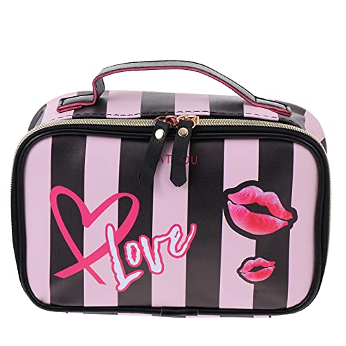 POPETPOP 2 STK Make-up-kulturbeutel Künstler-Kosmetiktasche Damen Aufbewahrungstasche Uhr-Organizer-etui Kosmetiktaschen Aus Leder Kosmetikkoffer Reißverschluss Polyester Fräulein von POPETPOP