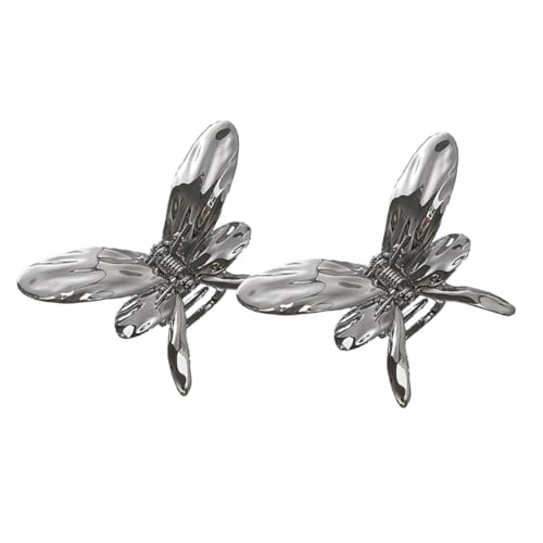 POPETPOP 2 Stück Metall Schmetterling Haarklammer Eleganter Haarschmuck für Mädchen Kleine Haarklammern mit Starkem Langlebig und Modisch für Alltag und Besondere Anlässe von POPETPOP