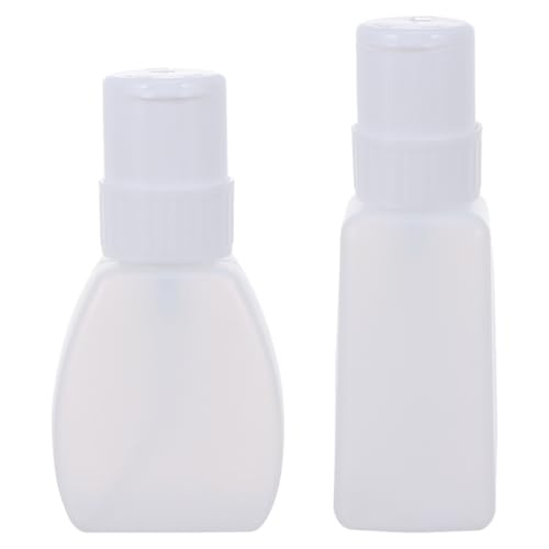 POPETPOP 2 Stück Nagellackentferner Pumpflasche, Nagellackentferner-Flasche mit Pumpspender zum Herunterdrücken, leere Pumpspenderbehälter für Nagellack und Make-up-Entferner von POPETPOP