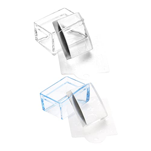 POPETPOP 2 Stück Nail Art Stamper Maniküre Stempel aus Langlebigem Kunststoff Leicht und Kompakt für DIY Nageldesign und Professionelle Nail Art Anwendungen zu Hause Salon von POPETPOP