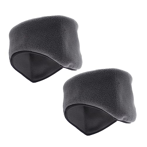 POPETPOP 2 Stück Ohrwärmer Stirnbänder Polar Fleece Winddicht Elastisch Leichte Sports Headbands für Damen und Herren Laufen Yoga Outdoor Aktivitäten im Herbst und Winter von POPETPOP