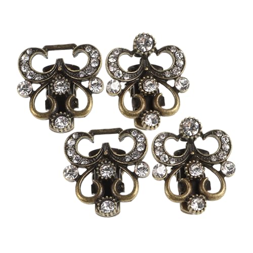 POPETPOP 2 Stück Retro Strickjacken Clips mit Wassersteinbesatz Eleganter Pullover Verschluss für Damen und Mädchen Vielseitige Schal und Kleid Broschen aus Einfach zu Befestigen und von POPETPOP