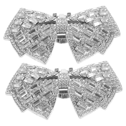 POPETPOP 2 Stück Schuhclips Damen mit Funkelnden Strasssteinen Abnehmbare Schuhdekoration für Pumps High Heels und Flache Schuhe Vielseitige Clips für Hochzeit Party und Alltag von POPETPOP