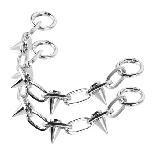 POPETPOP 2 Stück Schuhketten mit Nieten Design DIY Schuhschmuck für Sneaker und Clogs Schuhdekoration Einfach Anzubringen Passend für Sandalen mit Löchern Streetwear Accessoires von POPETPOP