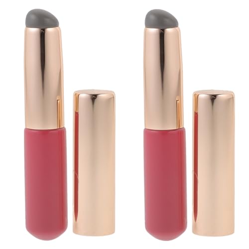 POPETPOP 2 Stück Silikon-Lippenpinsel Lippenstift-Applikatoren Silikon-Lippen-Make-Up-Pinsel Make-Up-Beauty-Lippenstift-Pinsel Mit Kappe Für Lippenstift Lipgloss Lippenmaske Lidschatten von POPETPOP