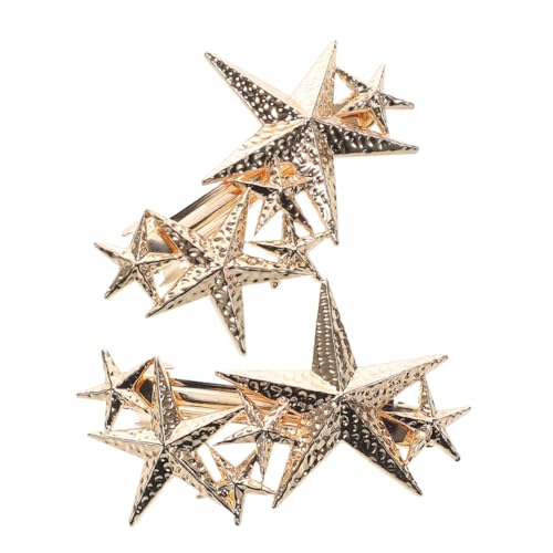 POPETPOP 2 Stück Sternförmige Haarklammern aus Langlebiger Legierung Leichte und Tragbare Haarschmuck für Damen und Mädchen Vielseitig Einsetzbar für Haartypen und Hochzeitsfrisuren von POPETPOP