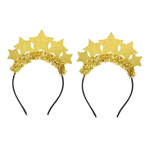 POPETPOP 2 Stück Stirnband Kostüm Glitzer Antenne Stirnband Kappen Für Frauen Outfit Weihnachten Kopf Bopper Geburtstagszubehör Hüte Für Frauen Damen Hüte Bling Chic Haarnadel Miss Gretel von POPETPOP