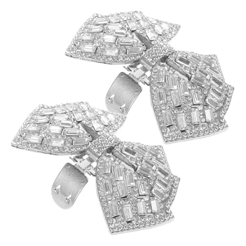 POPETPOP 2 Stück Strass Schuhclips Abnehmbare Schuhschmuck für Damen High Heels Pumps Flats mit Funkelnden Strasssteinen Vielseitige Schuhdekoration für Hochzeit Party DIY von POPETPOP