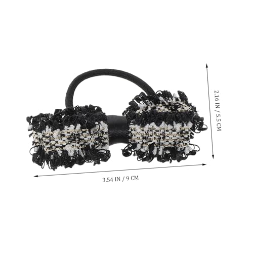 POPETPOP 2 Stück Teiliges Haargummi mit Schleifen Elastische Haarschleifen aus Spitze Sicherer Halt Angenehmes Tragegefühl Haarschmuck Accessoires für Damen und Mädchen von POPETPOP
