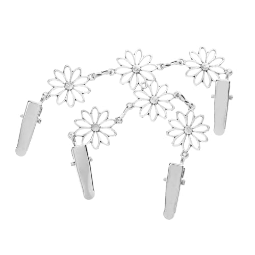 POPETPOP 2 Stück Teiliges Pullover und Schalclips für Damen Robuste Cardigan Clips zum Fixieren von Strickjacken Kleidern und Schals Dekorative Rückengürtel Clips für Vielseitige Kleidung von POPETPOP