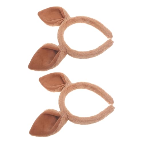 POPETPOP 2 Stück Teiliges Tierohren Stirnband aus Langlebigem Material Charmantes Cartoon Design Leichtes Haar Accessoire für Mädchen Geeignet für Karneval Halloween Fotoshooting und Party von POPETPOP