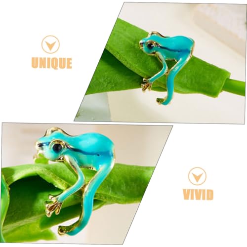 POPETPOP 2 Stück Verstellbare Frosch Ringe für Damen Set Offener Einstellbarer Animal Schmuck Süßer Finger Ring für Alltag Party Date von POPETPOP
