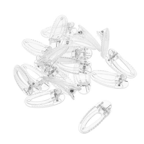POPETPOP 20 Stück Teiliges Haarspangen Transparente Mini Haarklammern Kleine Rutschfeste Alligator Clips für Junge Mädchen Kleinkinder Mädchen Haarschmuck Alltag Party von POPETPOP