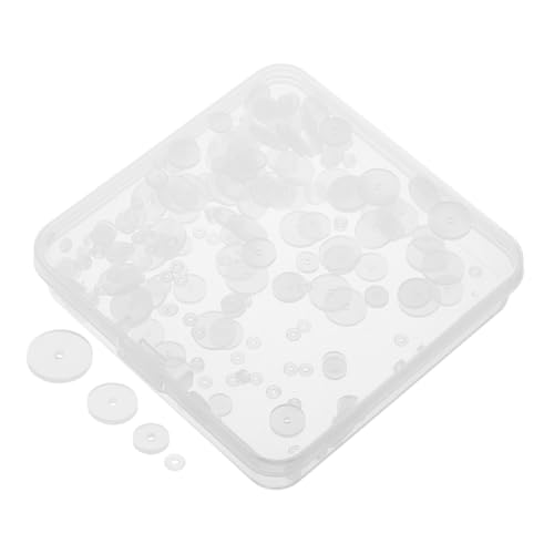 POPETPOP 200 Stück Silikon Ohrring Komfortpads Transparent Ohrpolster für Empfindliche Haut Rutschfeste Ohrstützen Aufbewahrungsbox Stabilisieren Ohrstecker Sicher und Schmerzfrei von POPETPOP