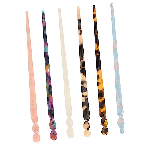 POPETPOP 24 Stk Essigsäure Haarnadel Retro Französische Haargabeln Haargabel Aus Acetat Haarstyling-clips Haarspange Schal Haarklammer Hochsteckfrisur Haarschmuck Einfach Acetatfolie Damen von POPETPOP