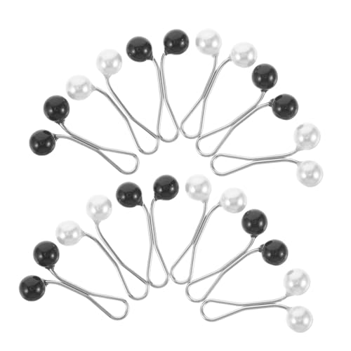 POPETPOP 24 Stück Teiliges Hijab Kleine Runde Vintage Schalnadeln Frauen Kopftuch Clips Ethno Stil Dekorative Broschen Vielseitig für Alltag und Besondere Anlässe von POPETPOP