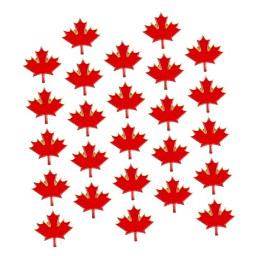POPETPOP 25pcs Maple Blatt Brosche Revers Stecknadel Dekorative Metall Brosche Für Rucksäcke Jacken Mode Brosche Souvenir Geschenkkleidung Schmuck Schmuck von POPETPOP