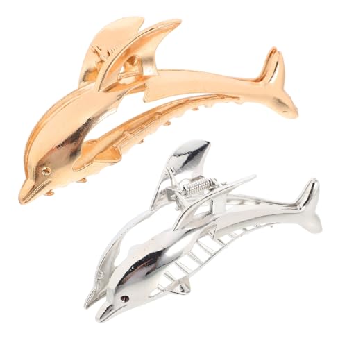 POPETPOP Delfin Haarspangen 2 Stück Große Haarklammern für Damen Rutschfest Haar Styling Clip Haar Accessoire für POPETPOP Delfin Haarspangen 2 Stück Große Haarklammern für Damen Rutschfest Haar Styling Clip Haar Accessoire für von POPETPOP