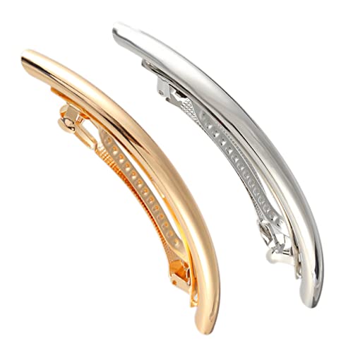 POPETPOP 2stücke Damen-metall-haarclips Französische Haarspangen Einfache Haarclips Dutt Makers Für Frisuren von POPETPOP