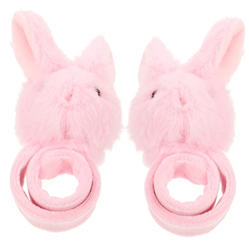 POPETPOP 2stücke Snap Armbänder Plüsch Kaninchen Junge Mädchen Slap Bracelet Niedliche Party Mitgebsel Für Jungen Und Mädchen Geschenkidee Für Geburtstagsfeiern Farben Zufällig von POPETPOP