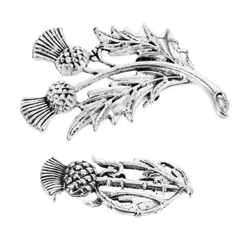POPETPOP 2stücke Blumen Brosche Anstecker Damen Schmuck Modeschmuck Kragen Revers Sicherheitsnadel Dekorative Broschennadel Geburtstagsnadeln Für Frauen Hüte von POPETPOP