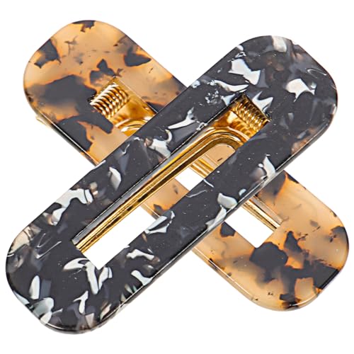 POPETPOP 2st Haarnadel Klemmgriffe Aus Acetat Haarspange Aus Alligator Clip Für Haarspangen Druckknöpfe Acetat Geometrische Haarspangen Marmordekor Entenschnabel Acetatfolie Schmuck Mädchen von POPETPOP