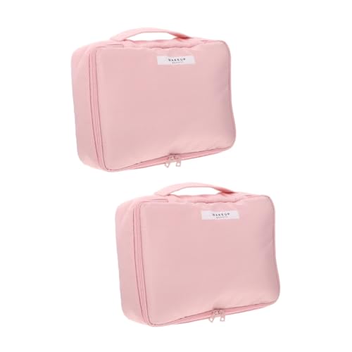 POPETPOP 2st Kosmetiktasche Einfacher Waschbeutel Make-up-reisetaschen-Organizer wasserdichte Waschtasche Kosmetik-Aufbewahrungstasche Reise-waschbeutel Nylontuch Reisen Mehrzweck von POPETPOP